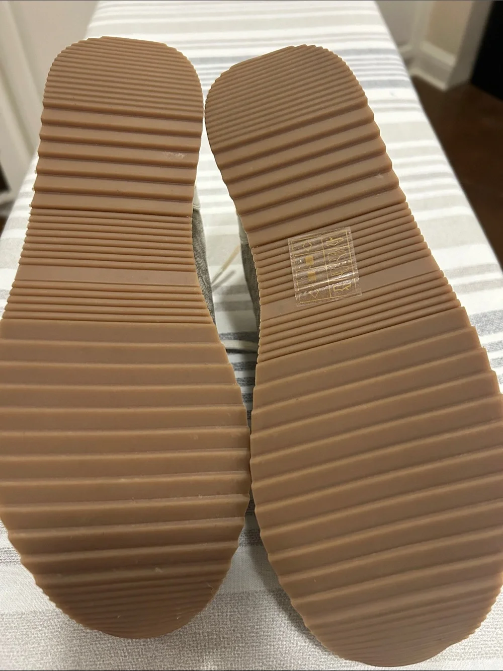 Michael Kors Beige/Ivory Logo Lace-Up Sneakers